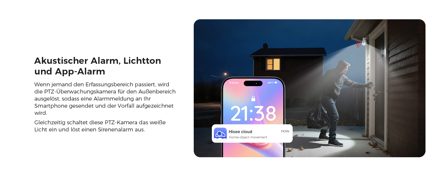 Hiseeu WLAN-Überwachungsset mit vier schwenkbaren 5-MP-PTZ-Kameras und 10-Zoll-Monitor – Detail 14