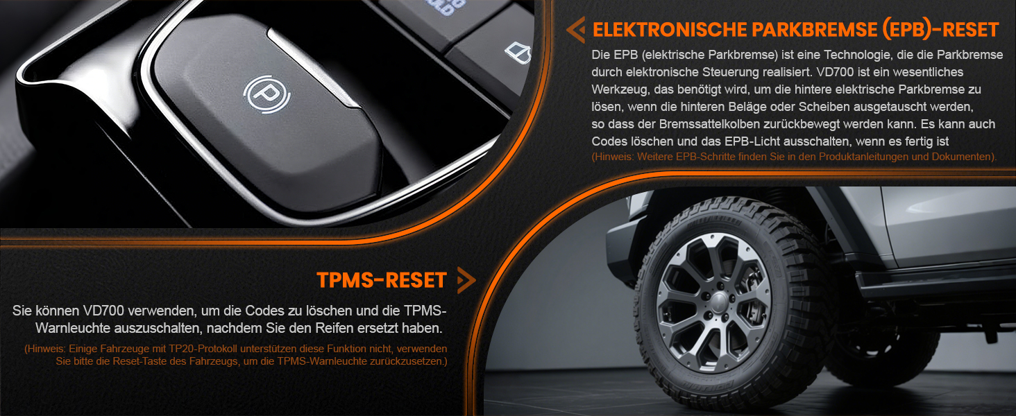 ANCEL VD700Pro Diagnosegerät mit Anzeige und OBD2-Stecker – Detail 12