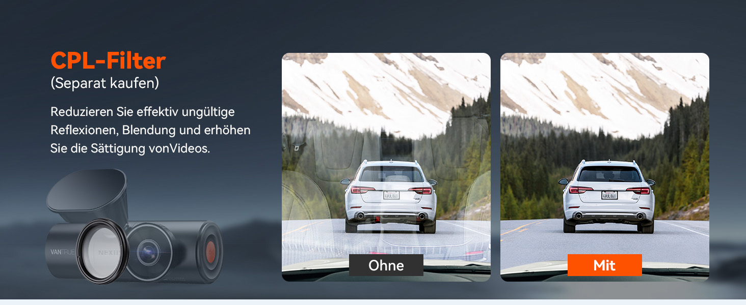 VANTRUE N5 Dashcam mit vier Kanälen – Detail 15