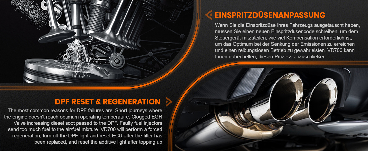 ANCEL VD700Pro Diagnosegerät mit Anzeige und OBD2-Stecker – Detail 13