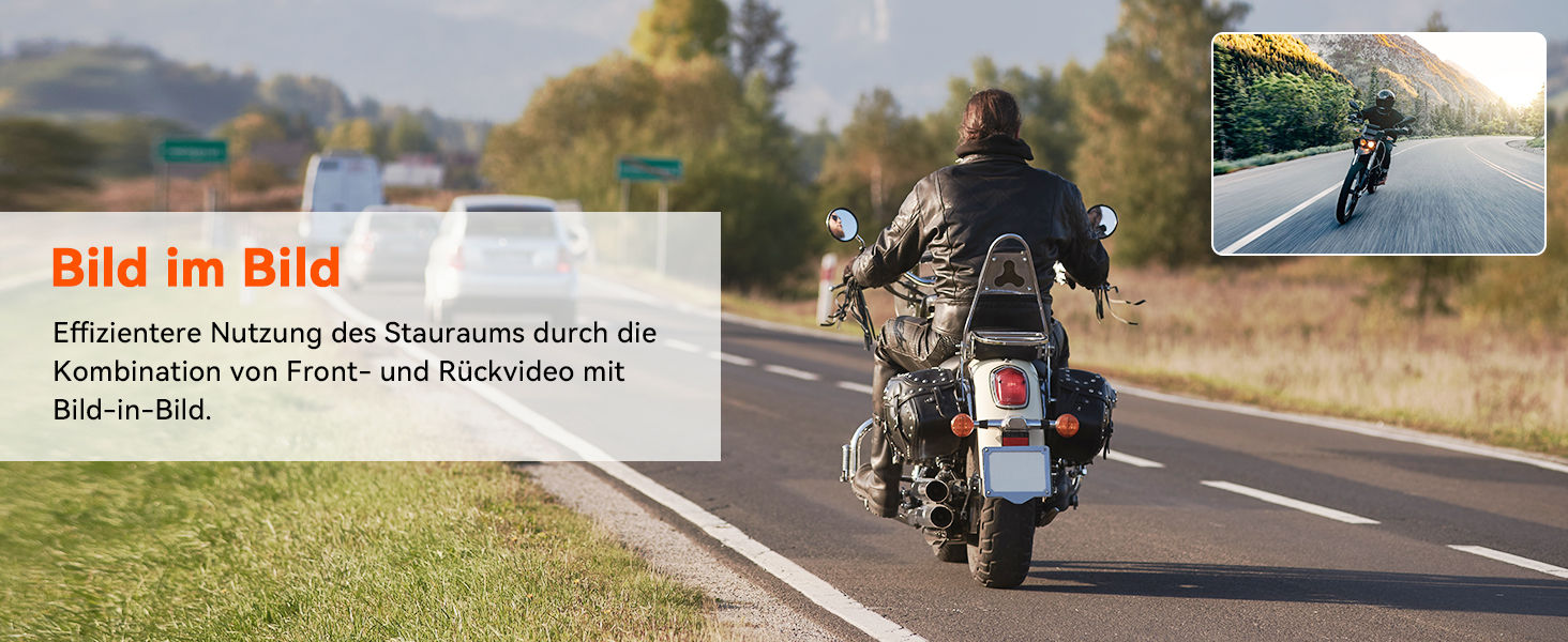 VANTRUE F1 Motorrad-Dashcam 4K wasserdicht – Detail 16