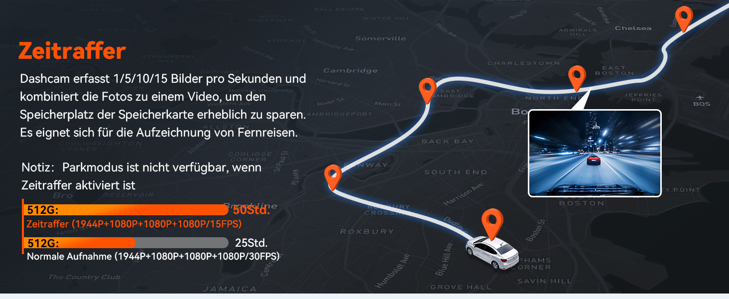 VANTRUE N5 Dashcam mit vier Kanälen – Detail 20