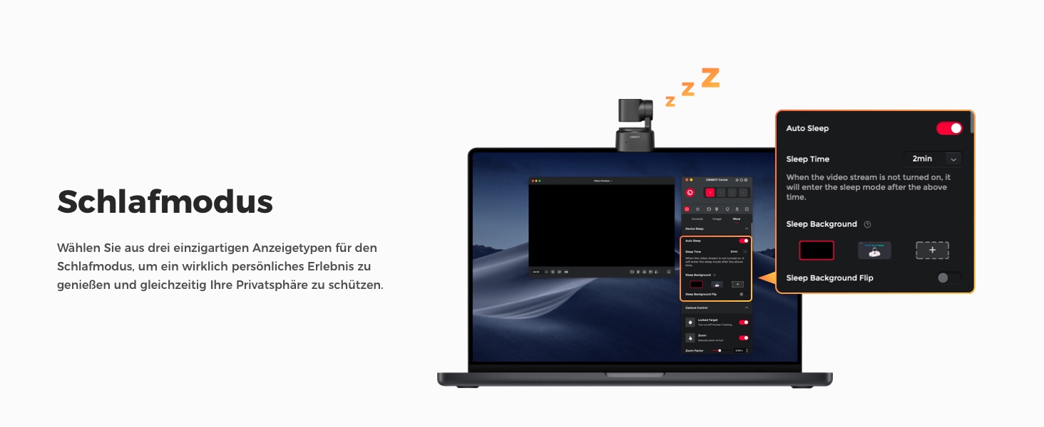 OBSBOT Tiny 2 Lite 4K-PTZ-Webcam mit beweglichem Zwei-Achsen-Gimbal – Detail 16