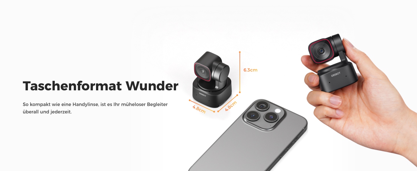 OBSBOT Tiny 2 Lite 4K-PTZ-Webcam mit beweglichem Zwei-Achsen-Gimbal – Detail 19