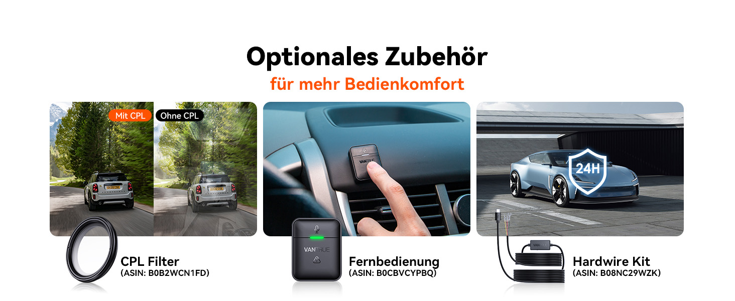 VANTRUE N2X Dashcam vorne und Innenraum mit Infrarot – Detail 24