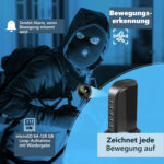 Bewegungserkennung mit Benachrichtigung und Loop-Aufnahme
