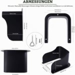Masszeichnung Regenschutzhaube innen 141 x 107 x 100 mm