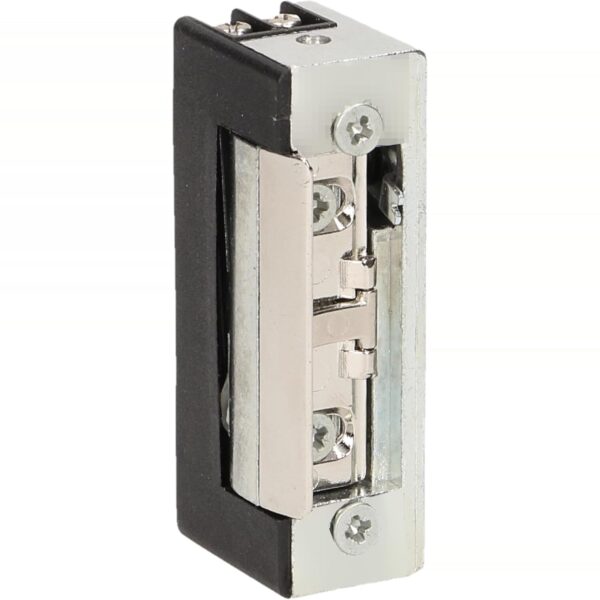 Schmaler elektrischer Tueroeffner aus Aluminium mit Falle