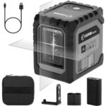 CIGMAN CM-G02 Kreuzlinienlaser mit Tasche Magnethalterung Akku und USB-C-Kabel