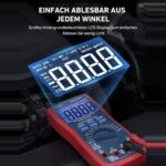 Grosses hintergrundbeleuchtetes Display zum Ablesen bei wenig Licht