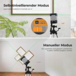 Selbstnivellierender Modus und manueller Modus mit schraeger Linie