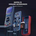 Geoeffnetes Geraet mit zwei Keramiksicherungen 500 mA und 10 A