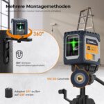 Montage per Magnethalterung und Stativgewinde ein Viertel Zoll