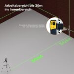 Arbeitsbereich 30 Meter innen und 50 Meter mit Laserempfaenger