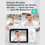 GHB Babyphone – 2-fach-Zoom auf dem 3,2-Zoll-Display