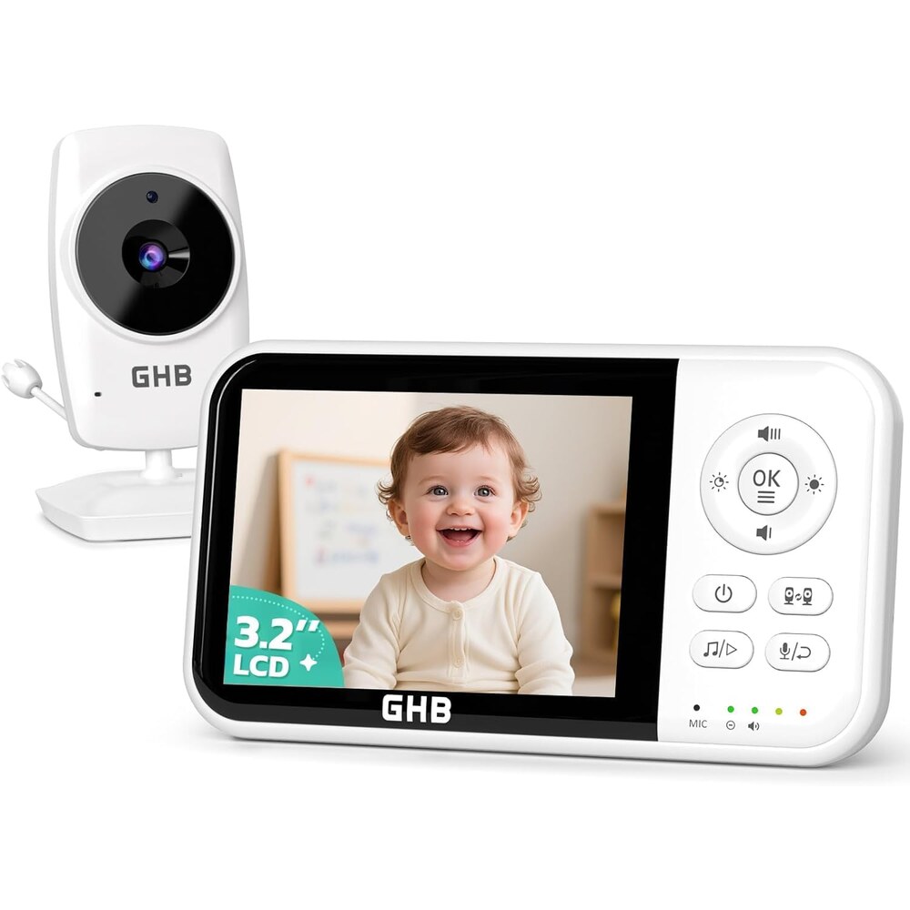 GHB Babyphone mit Kamera und 3,2-Zoll-Monitor