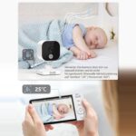 GHB Babyphone spielt Schlaflieder ab und zeigt die Raumtemperatur auf dem Monitor