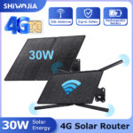 4G-Solar-Router mit Solarpanel und 20'100-mAh-Akku – autarkes WLAN für Kameras ohne Stromanschluss