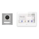 Hikvision PoE Video-Türsprechanlage Einfamilienhaus – Komplett-Set Edelstahl, DS-KH9310-WTE1(B), Aufputz – Türstation und Innenstation