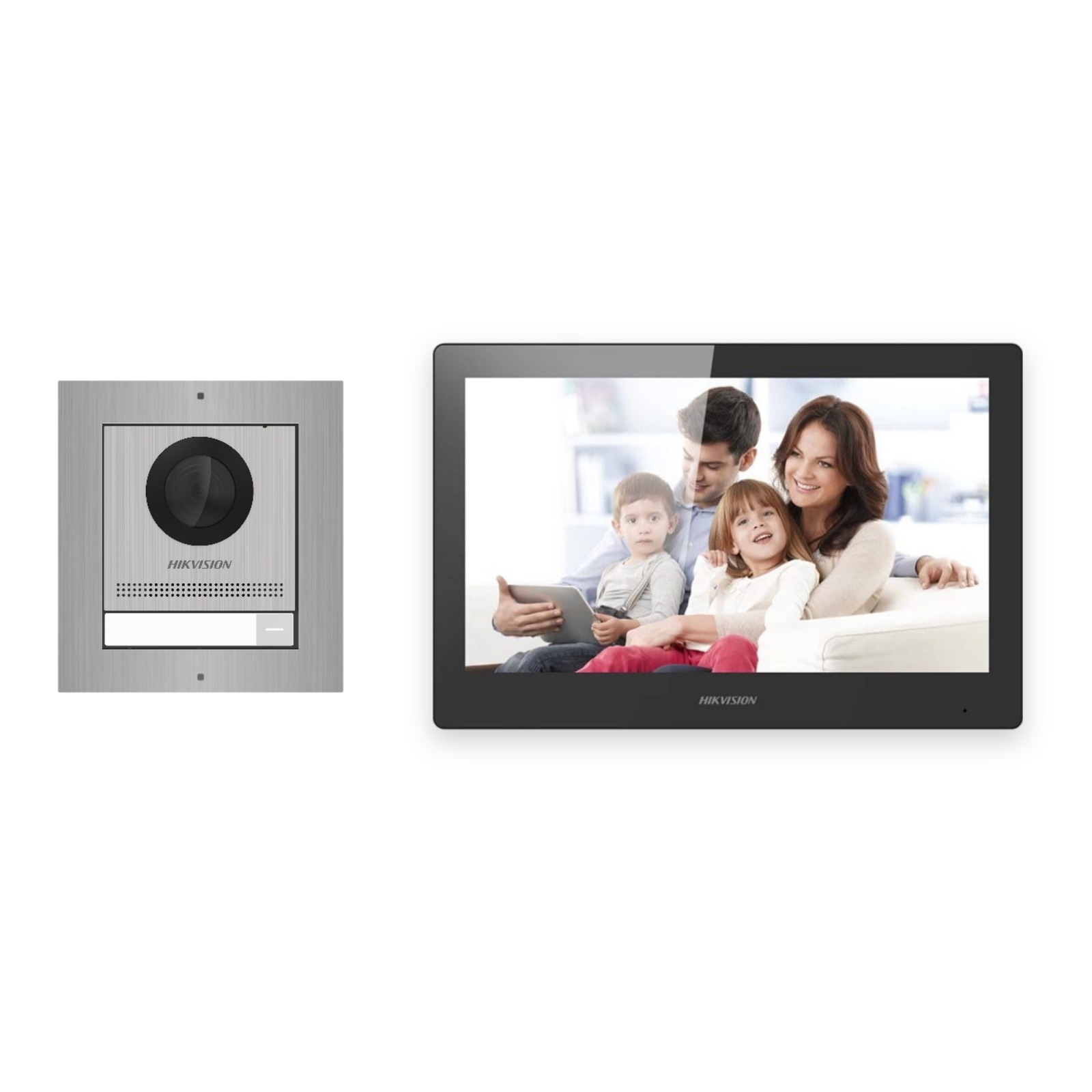 Hikvision PoE Video-Türsprechanlage Einfamilienhaus – Komplett-Set Edelstahl, DS-KH8520-WTE1, Aufputz Hikvision PoE Video-Türsprechanlage Einfamilienhaus – Komplett-Set Edelstahl, DS-KH8520-WTE1, Aufputz – Türstation und Innenstation