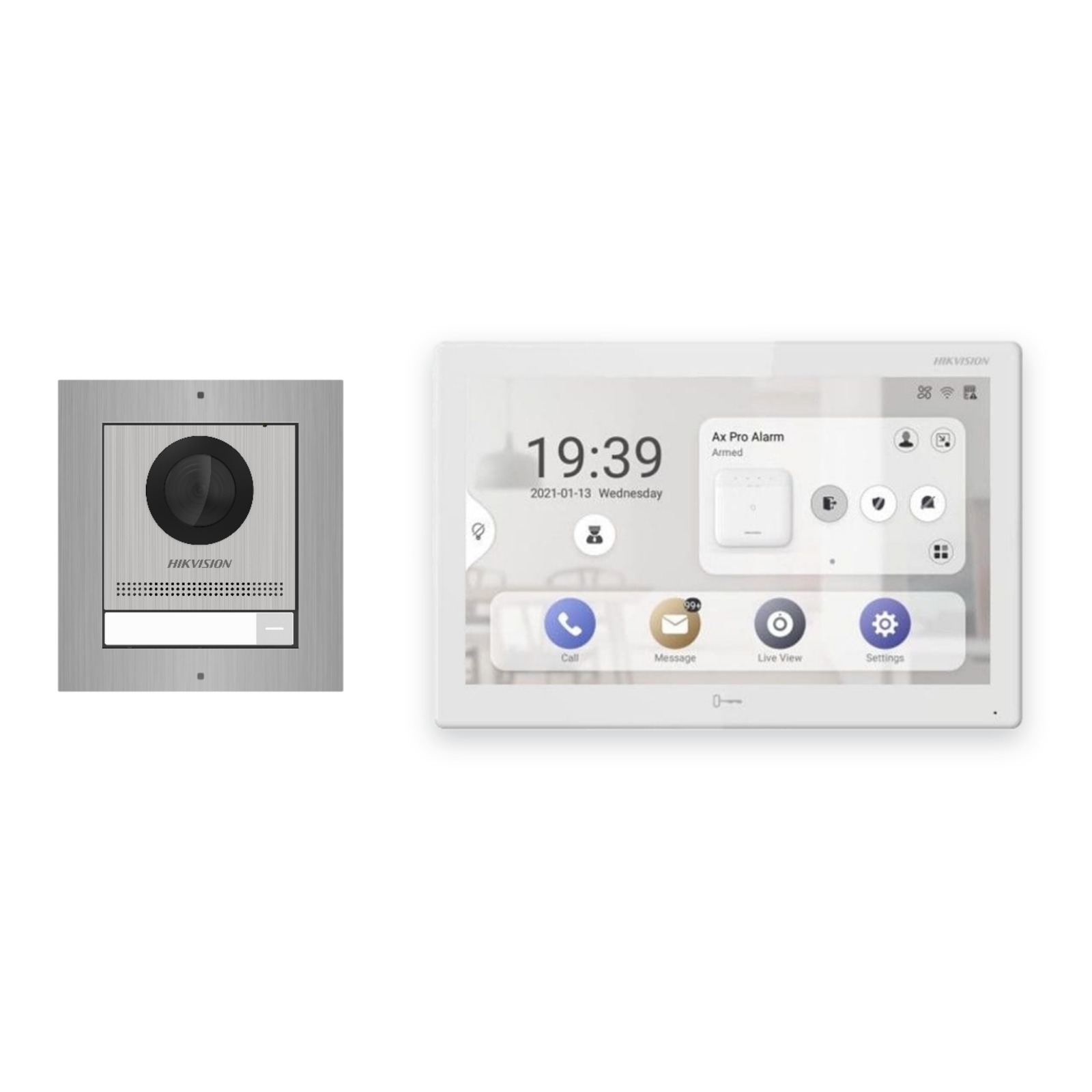 Hikvision PoE Video-Türsprechanlage Einfamilienhaus – Komplett-Set Edelstahl, DS-KH9510-WTE1(B), Aufputz Hikvision PoE Video-Türsprechanlage Einfamilienhaus – Komplett-Set Edelstahl, DS-KH9510-WTE1(B), Aufputz – Türstation und Innenstation