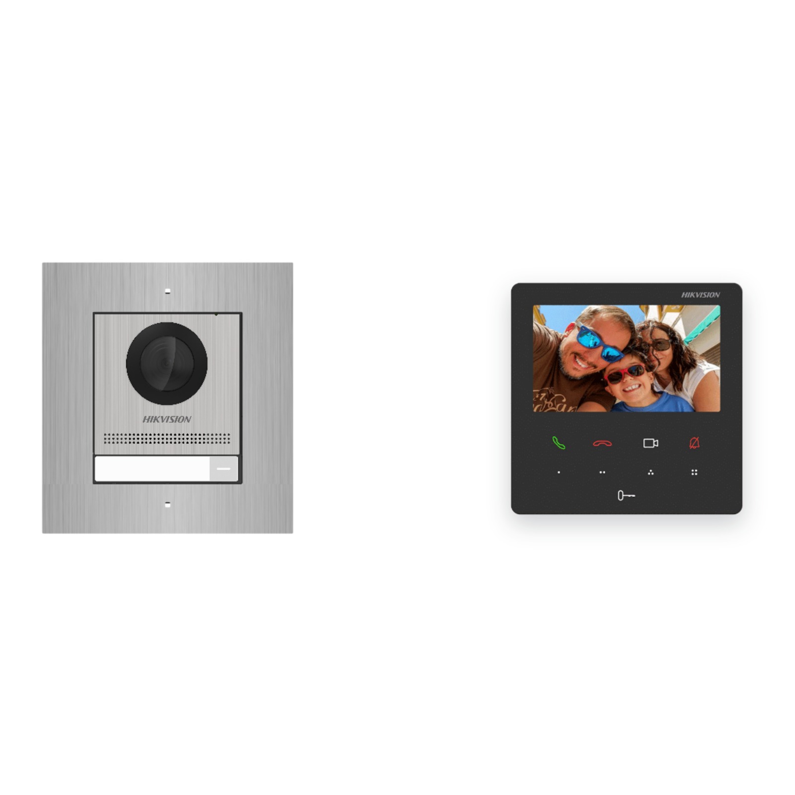 Hikvision PoE Video-Türsprechanlage Einfamilienhaus – Komplett-Set Edelstahl, DS-KH6110-WE1, Unterputz Hikvision PoE Video-Türsprechanlage Einfamilienhaus – Komplett-Set Edelstahl, DS-KH6110-WE1, Unterputz – Türstation und Innenstation