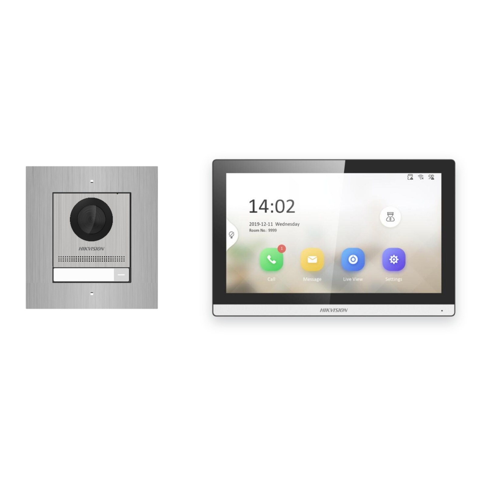 Hikvision PoE Video-Türsprechanlage Einfamilienhaus – Komplett-Set Edelstahl, DS-KH6350-WTE1, Unterputz Hikvision PoE Video-Türsprechanlage Einfamilienhaus – Komplett-Set Edelstahl, DS-KH6350-WTE1, Unterputz – Türstation und Innenstation