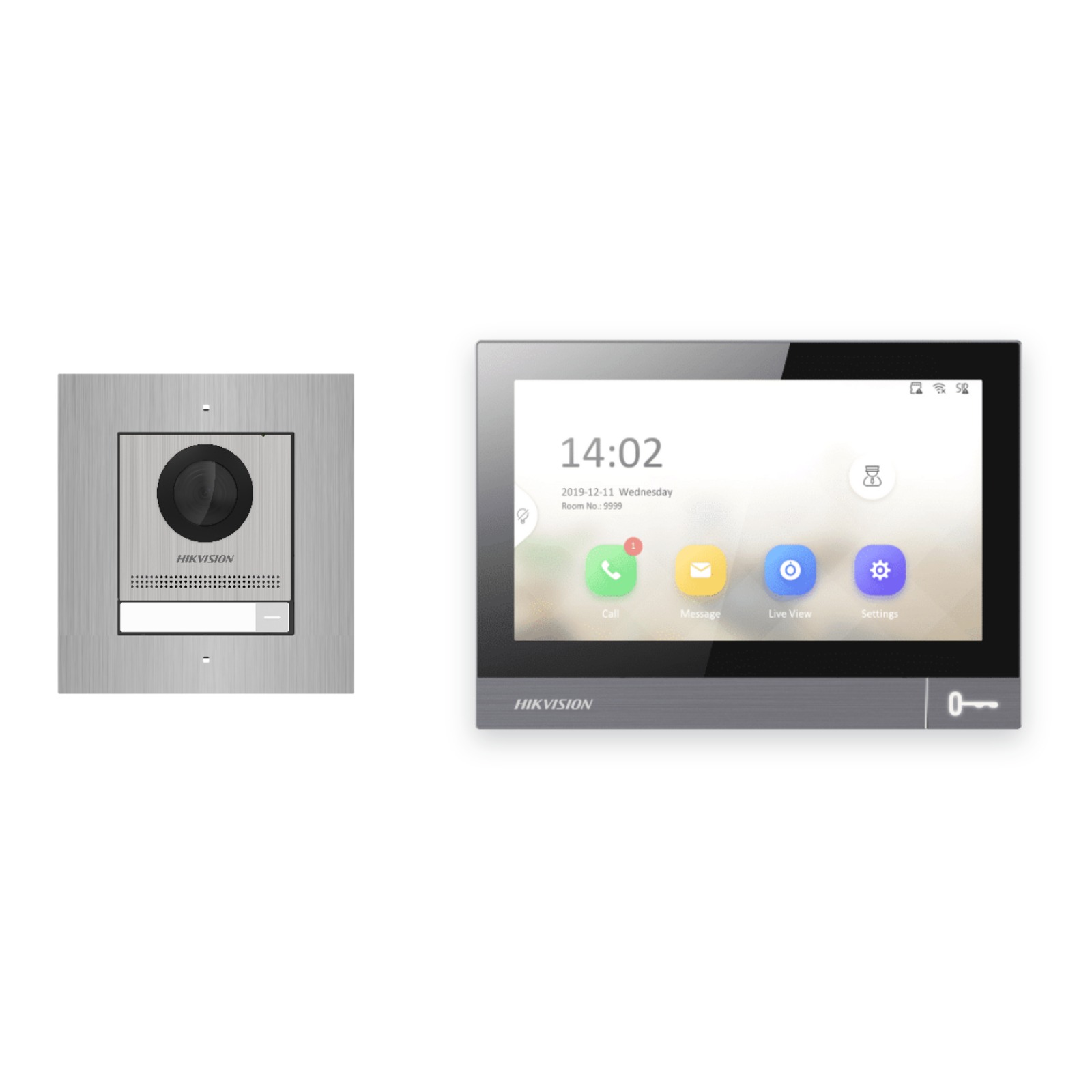 Hikvision PoE Video-Türsprechanlage Einfamilienhaus – Komplett-Set Edelstahl, DS-KH8381-WTE1, Unterputz Hikvision PoE Video-Türsprechanlage Einfamilienhaus – Komplett-Set Edelstahl, DS-KH8381-WTE1, Unterputz – Türstation und Innenstation
