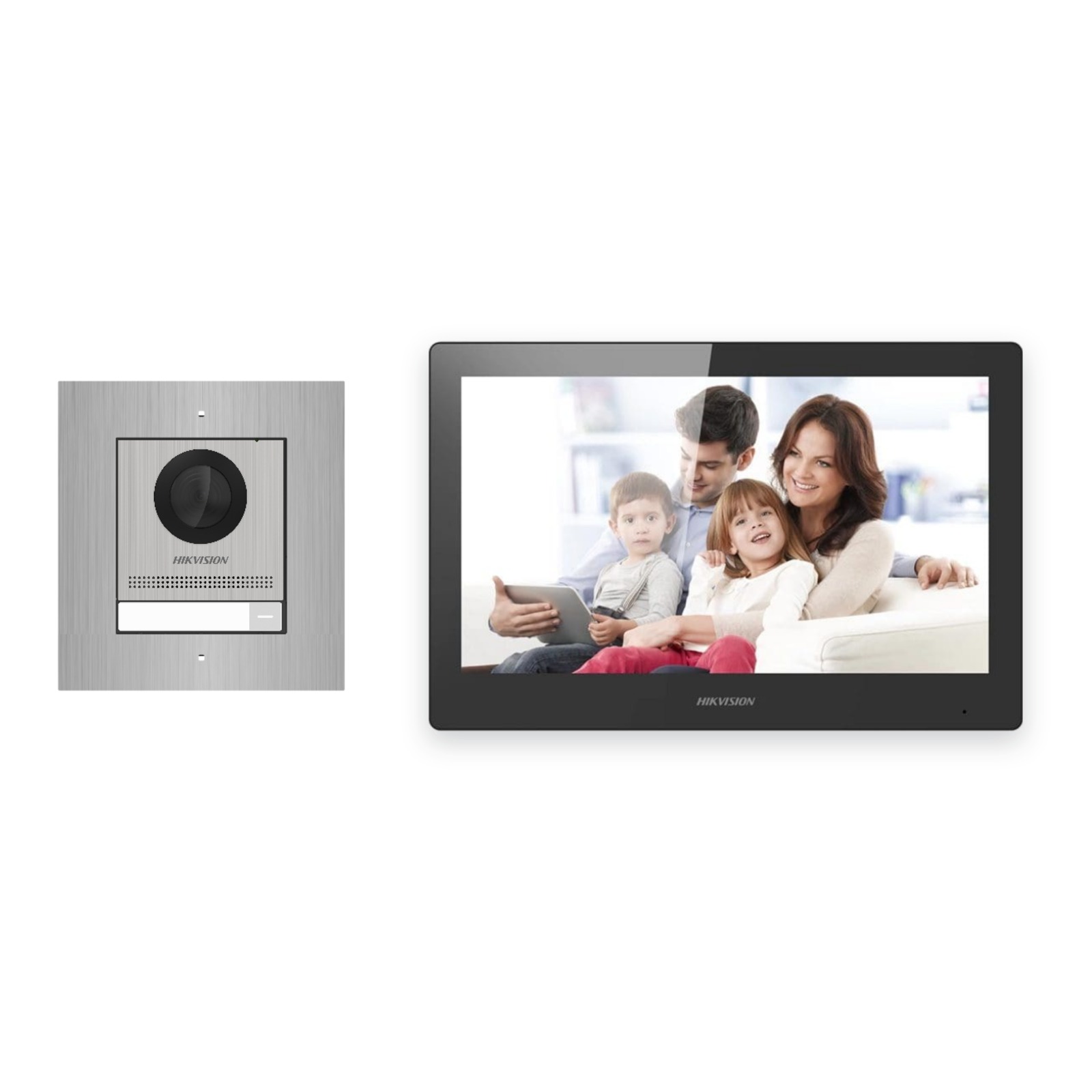 Hikvision PoE Video-Türsprechanlage Einfamilienhaus – Komplett-Set Edelstahl, DS-KH8520-WTE1, Unterputz Hikvision PoE Video-Türsprechanlage Einfamilienhaus – Komplett-Set Edelstahl, DS-KH8520-WTE1, Unterputz – Türstation und Innenstation