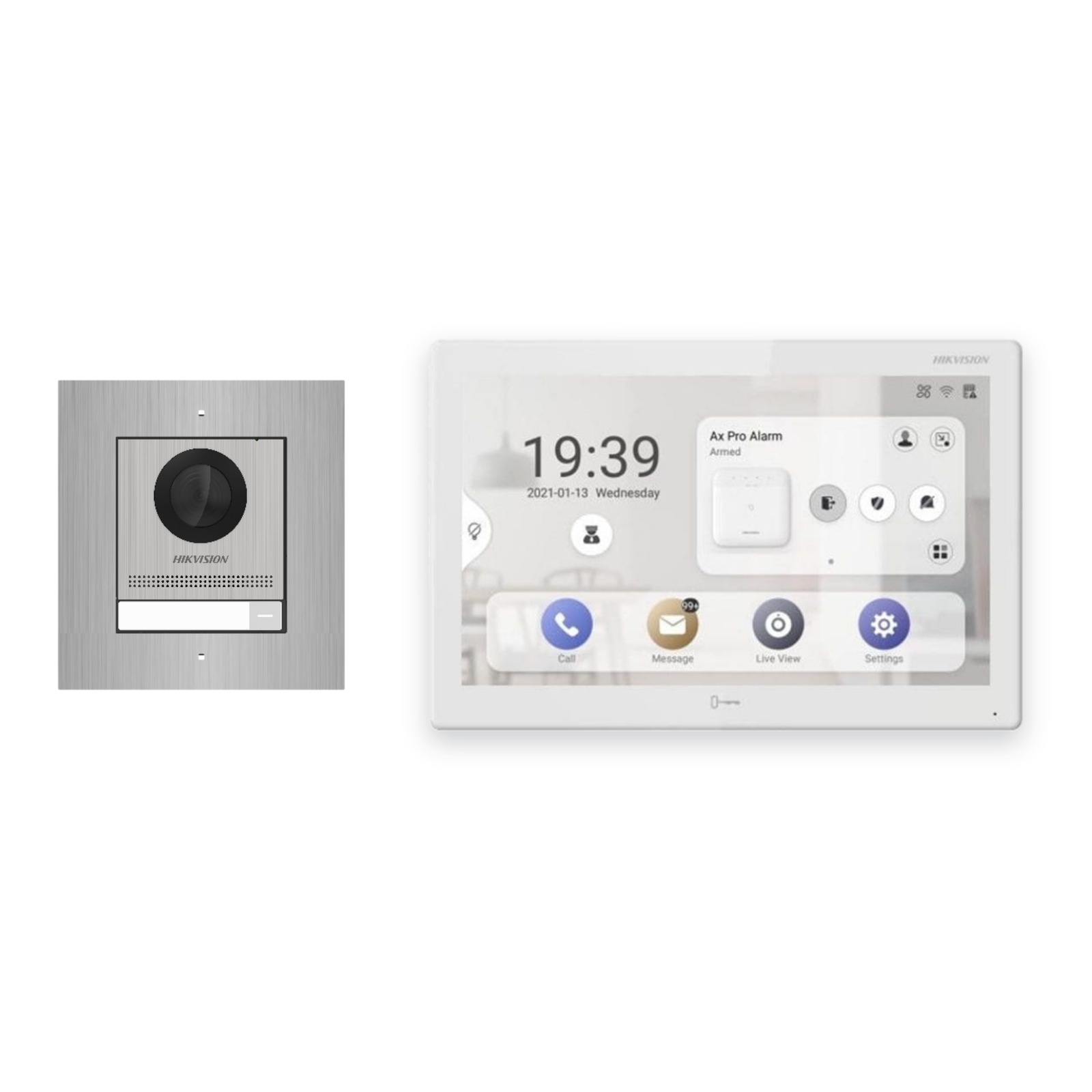 Hikvision PoE Video-Türsprechanlage Einfamilienhaus – Komplett-Set Edelstahl, DS-KH9510-WTE1(B), Unterputz Hikvision PoE Video-Türsprechanlage Einfamilienhaus – Komplett-Set Edelstahl, DS-KH9510-WTE1(B), Unterputz – Türstation und Innenstation