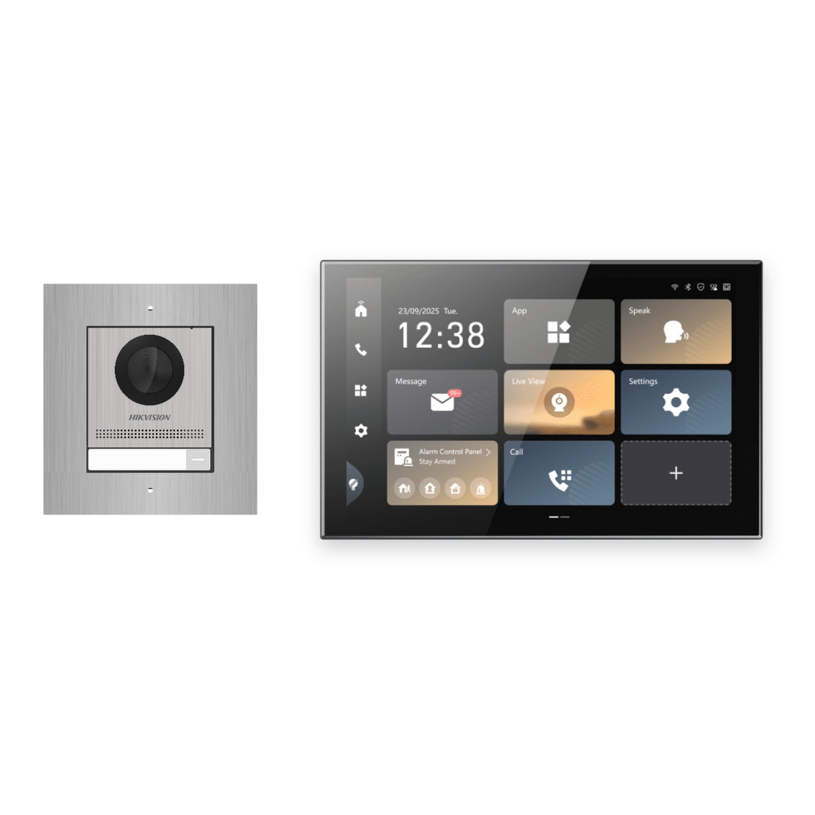 Hikvision PoE Video-Türsprechanlage Einfamilienhaus – Komplett-Set Edelstahl, DS-KH9570-WTE1/S, Unterputz Hikvision PoE Video-Türsprechanlage Einfamilienhaus – Komplett-Set Edelstahl, DS-KH9570-WTE1/S, Unterputz – Türstation und Innenstation