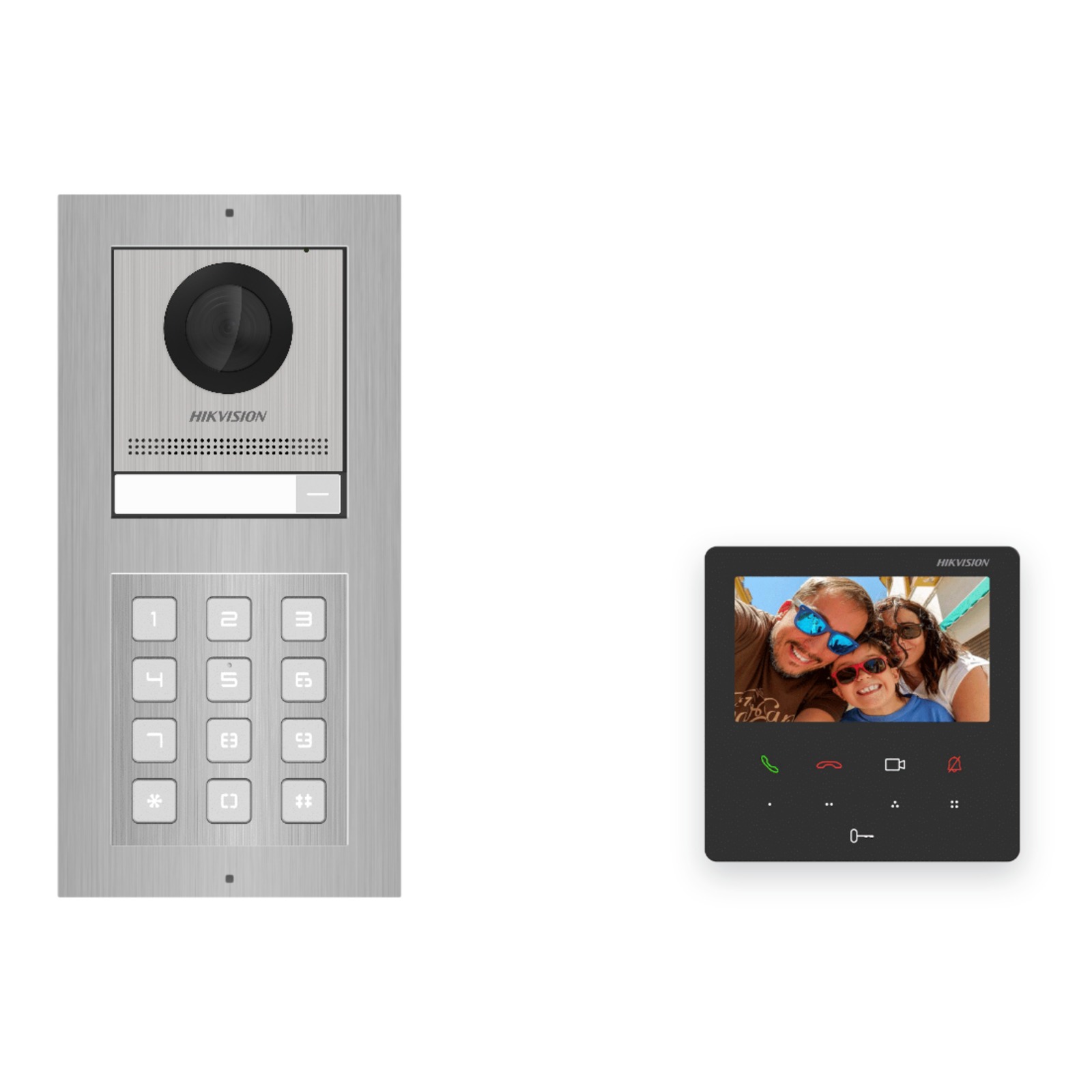 Hikvision PoE Video-Türsprechanlage Einfamilienhaus – Komplett-Set mit Zahlencode, DS-KH6110-WE1, Aufputz Hikvision PoE Video-Türsprechanlage Einfamilienhaus – Komplett-Set mit Zahlencode, DS-KH6110-WE1, Aufputz – Türstation und Innenstation