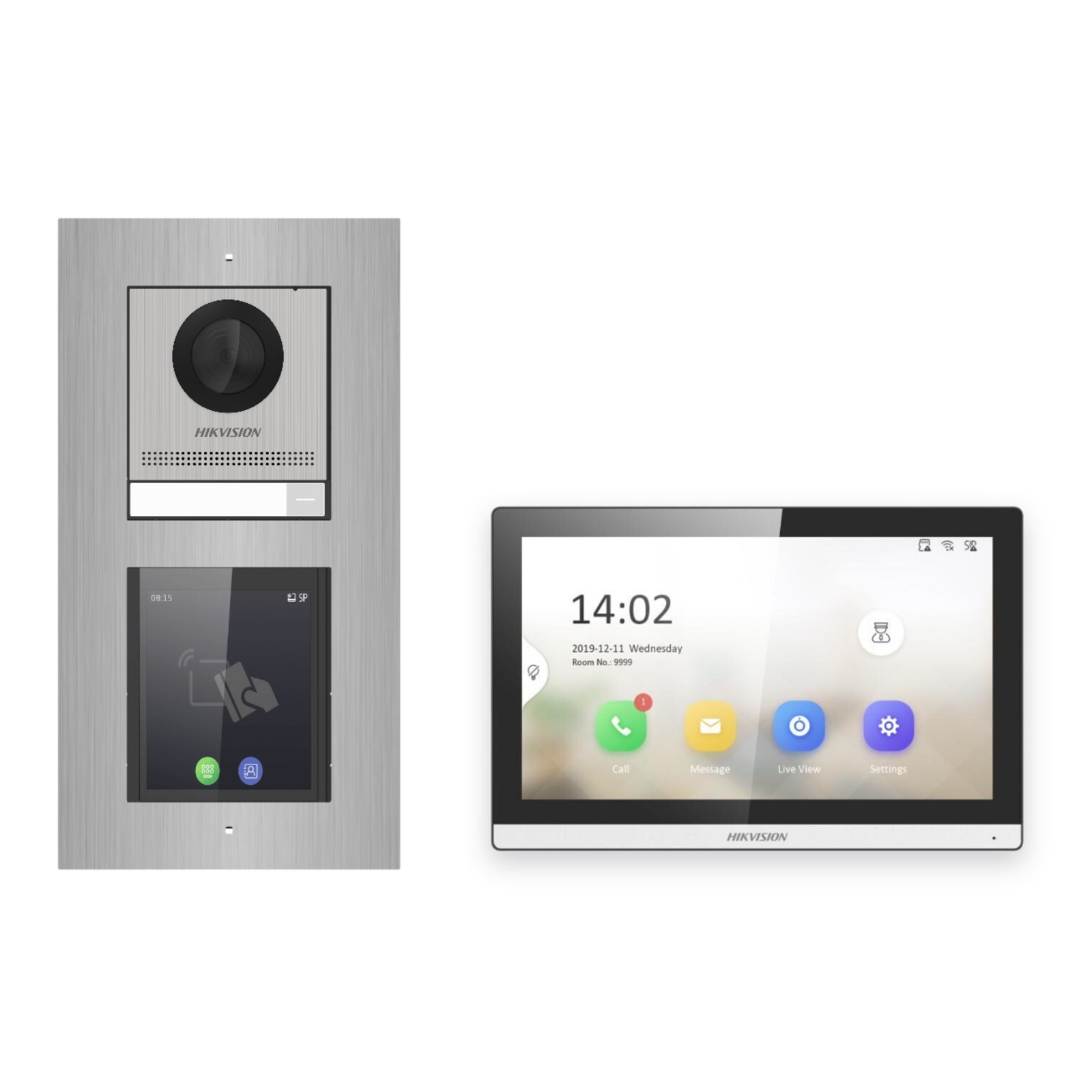 Hikvision PoE Video-Türsprechanlage Einfamilienhaus – Komplett-Set mit Touch-Display, DS-KH6350-WTE1, Unterputz Hikvision PoE Video-Türsprechanlage Einfamilienhaus – Komplett-Set mit Touch-Display, DS-KH6350-WTE1, Unterputz – Türstation und Innenstation