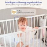 Bewegungsdetektion des jeeber Babyphone sendet sofort eine FeelBaby-Benachrichtigung