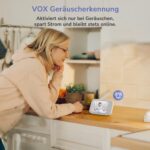 VOX-Geraeuscherkennung: der Monitor des jeeber Babyphone aktiviert sich nur bei Geraeuschen