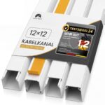 Kabelkanal selbstklebend 12 x 12 mm in Weiss, 1 m Länge