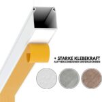 Kabelkanal selbstklebend 12 x 12 mm in Weiss, 1 m Länge
