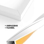 Kabelkanal selbstklebend 12 x 12 mm in Weiss, 1 m Länge