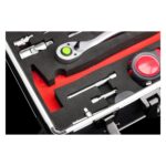 Meister Werkzeugtrolley 238-teilig | Alukoffer mit Rollen und Laser-Entfernungsmesser – Bild 4