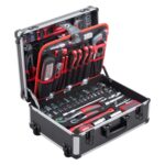 Meister Werkzeugtrolley 238-teilig | Alukoffer mit Rollen und Laser-Entfernungsmesser – Bild 2