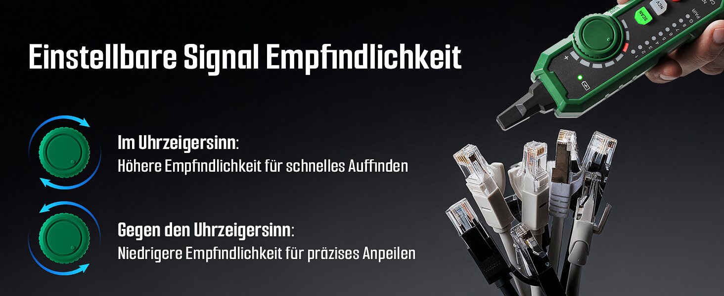 Detailabbildung 05 des Netzwerkkabeltesters TESMEN TLP-900AR