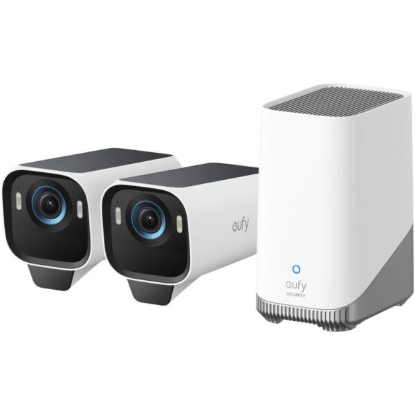 eufyCam S3 Pro 4K Akku-Überwachungskamera mit Solarpanel
