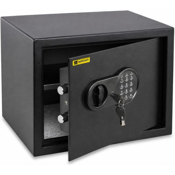HomeSafe HV30E Möbeltresor in Schwarz mit elektronischem Zahlenschloss