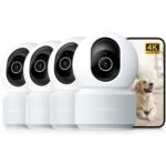 Anona Pano 4K Innenkamera in Weiss mit schwenkbarem Kamerakopf