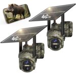 Lemnoi Solar-Wildkamera in Tarnfarbe mit eingebautem Solarpanel