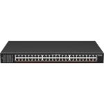 YuanLey YS25-4800-EU 48-Port 2,5G Switch im schwarzen Metallgehäuse für die 19-Zoll-Rackmontage