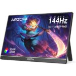ARZOPA Z1FC tragbarer Monitor mit 16,1 Zoll Display und ausgeklapptem Standfuss