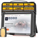 THINKCAR ThinkScan 689BT OBD2-Diagnosegerät mit 8-Zoll-Tablet und Bluetooth-Dongle für den OBD-Anschluss