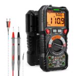 KAIWEETS HT118A Digital-Multimeter mit Messleitungen und beleuchteten Messbuchsen