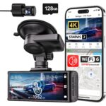 REDTIGER F7N Touch Dashcam mit Touchscreen und separater Heckkamera